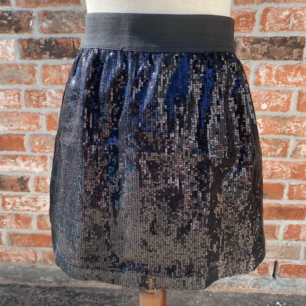 Romeo & Juliet Couture black fully sequined skater skirt/ M /Excellent condition - Picture 5 of 9